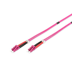 Digitus Lc-lc Fiber Optik Patch Kablo, 1 Metre, Multimode, Duplex, 50/125, Lszh, Om4 Tdrtr