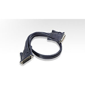 Aten Kvm (keyboard/video Monitor/mouse) Switch&amp;#8217;ler İçin Kaskad Bağlantı Kablosu, 5 Metre, D-sub 25 Erkek  D-sub 25 Dişi