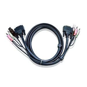 Usb Dvi-d Dual Link Desktop Kvmp Switch Kablosu, 3 Metre Tdrtr