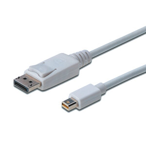 Displayport (dp) &lt;-&gt; Mini Displayport (mini Dp) Bağlantı Kablosu, Dp Erkek - Mini Dp Erkek, 3 Metre, Kilit Mekanizmalı, Dp 1