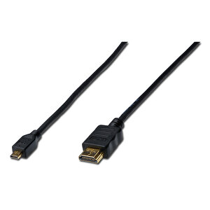 Hdmi High Speed With Ethernet Bağlantı Kablosu (hdmi 1.4), 2160p, 4k, Hdmi Tip D (mikro) Erkek - Hdmi Tip A Erkek, 2 Metre, Cu, Aw