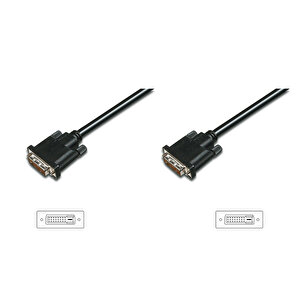 Dvi Bağlantı Kablosu, Dvi-d (24+1) Erkek &lt;==&gt; Dvi-d (24+1) Erkek, 2 Metre, Ul, Siyah Renk Tdrtr