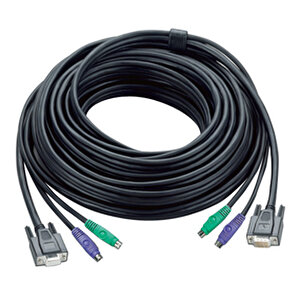 Ps/2 Kvm Kablosu, Vga Monitör 15 Pin Hdb Dişi, Ps/2 Klavye 6 Pin Mini-din Erkek, Ps/2 Mouse 6 Pin Mini-din Erkek  Vga Monitör 15 P