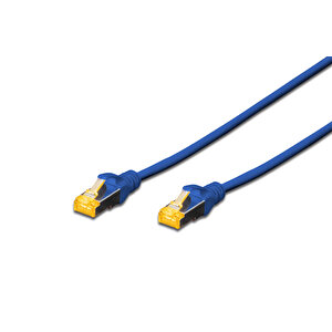 Digitus Cat 6a S-ftp Patch Kablosu, Lszh, Cu, Awg 26/7, 1 Metre, Mavi Renk Tdrtr