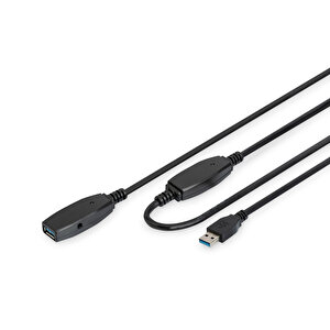 Digitus Usb 3.0 Repeater / Uzatma Kablosu, 20 Metre Digitus Active Usb 3.0 Extension Cable, 20 M Tdrtr