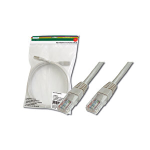 Digitus Patch Kablo, Utp, Cat. 5e, 10 Metre, Awg 26/7, Gri Renk, 3p Sertifikalı Tdrtr