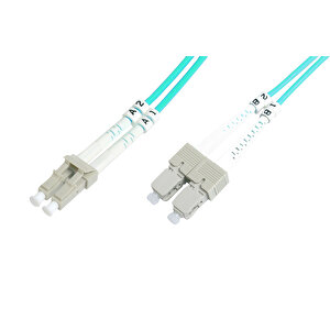 Beek Lc-sc Fiber Optik Patch Kablo, Multimode Om 3 50/125 Duplex, 3.0mm, Lszh, 5 Metre