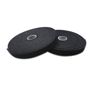 Kablo Düzenleyici Cırt Cırtlı Bant, 10 Metre, 15mm X 2.6mm, Siyah Renk Tdrtr