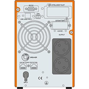 Ups Online 1kva 1f/1f 4-8 Dk. 2x12v/7ah Akü Powerpack Se