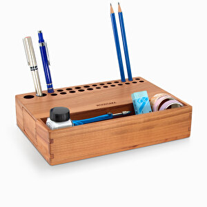 Reka - Mini Çekmeceli Kalemlik Organizer - Kiraz