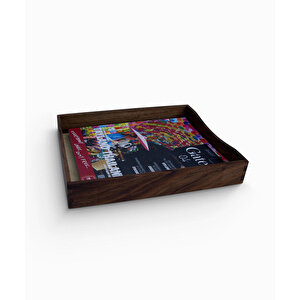 Dergilik - Ceviz - 314mm X 259mm X 50mm - Woodsaka