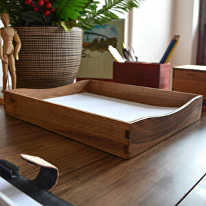 Dergilik - Ceviz - 314mm X 259mm X 50mm - Woodsaka