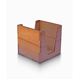 Kayın Küp Not Kağıdı Kutusu - 92mm X 92mm X 90mm - Woodsaka