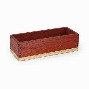 Yatay Saklama - Paduk Ve Akça Ağaçlarından - 150mm X 60mm X 45mm - Woodsaka