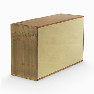 İki Açık Bir Kapalı Çekemeceli Raf - Model 1 - 340mm X 190mm X 120mm - Woodsaka
