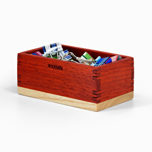 Ataşlık - Paduk Ve Akça Ağaçlarından - 101mm X 60mm X 45mm - Woodsaka