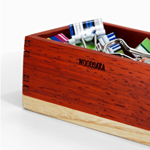 Ataşlık - Paduk Ve Akça Ağaçlarından - 101mm X 60mm X 45mm - Woodsaka