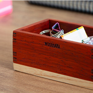 Ataşlık - Paduk Ve Akça Ağaçlarından - 101mm X 60mm X 45mm - Woodsaka