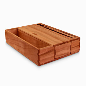 Reka - Mini Organizer - Çekmece Ve Açık Saklama Gözü - Kiraz