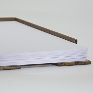 3line A4 Kağıt Tepsis Ceviz - 311mm X 227mm X 43mm - Woodsaka