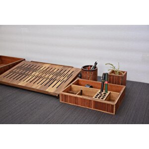 Walstand - Ahşap Laptop Standı - 15 Inch - 380mm X 294mm X 72mm - Woodsaka