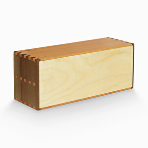İki Katlı Açık Raf - 340mm X 130mm X 120mm - Woodsaka