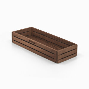3line Horizontal Pen Holder With Cover – Walnut