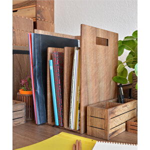 Reka Kitaplık & Dergilik - 222mm X 220mm X331mm - Woodsaka