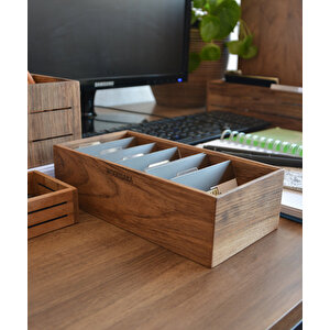 Gobi - Büyük Kartvizit Organizer - 208mm X 104mm X 60mm - Woodsaka