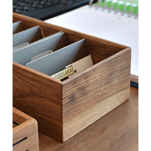 Gobi - Büyük Kartvizit Organizer - 208mm X 104mm X 60mm - Woodsaka