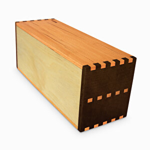 İki Katlı Çekmeceli Mini Dolap - 340mm X 130mm X 120mm - Woodsaka