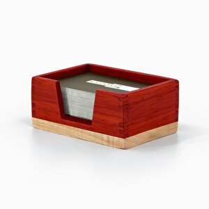 Kartvizitlik - Paduk Ve Akça Ağaçlarından - 100mm X 60mm X 45mm - Woodsaka