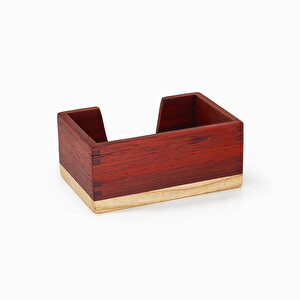 Kartvizitlik - Paduk Ve Akça Ağaçlarından - 100mm X 60mm X 45mm - Woodsaka