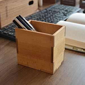 Kayın Kalem Kutusu - 92mmx 65mm X 90mm - Woodsaka