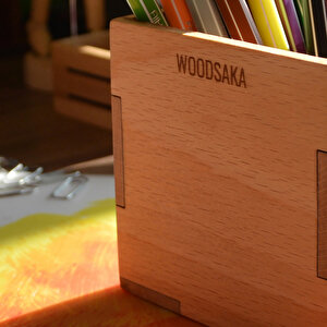 Kayın Kalem Kutusu - 92mmx 65mm X 90mm - Woodsaka
