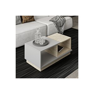 Concept Orta Sehpa Gri/traverten Gri-Bej