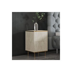 İmaj Çok Amaçlı Komodin Traverten/gold, Ev-ofis