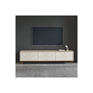 İmaj Tv Ünitesi, Tv Sehpası Traverten/gold, Ev-ofis