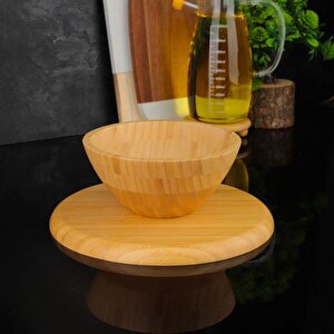 Dayanıklı Bambu Ayaklı Pasta Sunumluk Stand 7b140