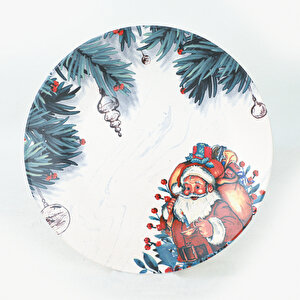 Tonton Noel Baba Servis Tabağı 26 Cm 1 Adet 17955