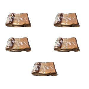 Plastik Şeffaf Altın Sarı Gold Sup Kaşık - Tatlı Dondurma Kaşığı - 12.5 Cm. - 50 Adetlik 5 Paket