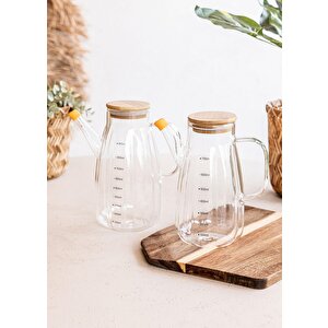 Bamboo Cam Zeytinyağı Şişesi 700 Cc Sse0039