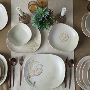 Vintage Bloom Isabella Yemek Takımı 24 Parça 6 Kişilik 22054-55-56-57