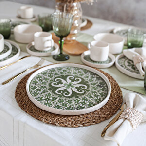 Timeless Green Stackable Yemek / Kahvaltı Takımı 20 Parça 4 Kişilik 21974-75
