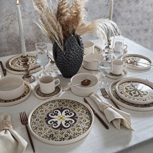 Timeless Brown Stackable Yemek / Kahvaltı Takımı 20 Parça 4 Kişilik 21972-73