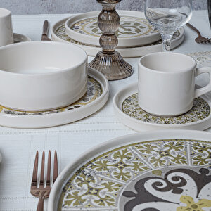 Timeless Brown Stackable Yemek / Kahvaltı Takımı 20 Parça 4 Kişilik 21972-73