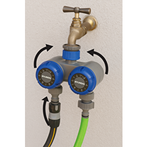 G21007 Sulama Zamanlama Saati – Çift Çıkışlı Mekanik