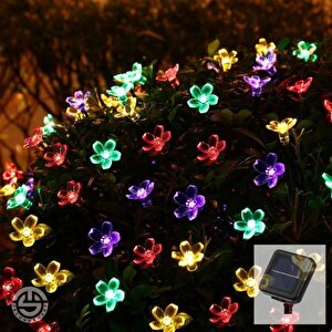 Solar Çiçekli Rgb Dekorasyon Lambası