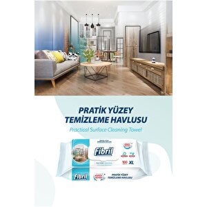 Pratik Yüzey Temizlik Havlusu Beyaz Sirkeli Sabun Kokulu 12 X 100 (toplam 1200 Yaprak)