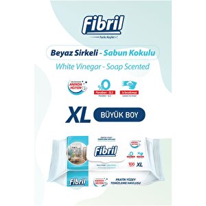 Pratik Yüzey Temizlik Havlusu Beyaz Sirkeli Sabun Kokulu 12 X 100 (toplam 1200 Yaprak)